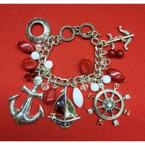 Marine Nautical Maritime Charm Bracelet